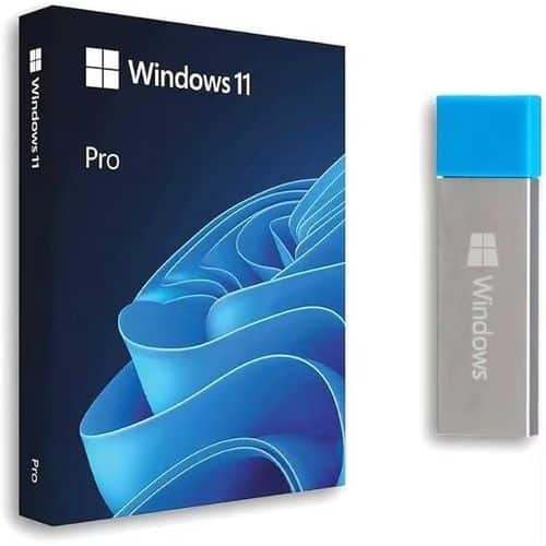Microsoft1 Licence Officielle Windows 11 Pro – à Vie avec Clé USB d’installation