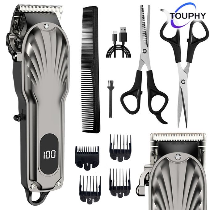 TOUPHY Kit De Tondeuses à Cheveux Pour Hommes Pour Barbier Avec Affichage LED